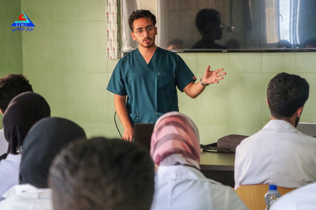 Dr. Idris Elmegrisi, giving part of the presentation.