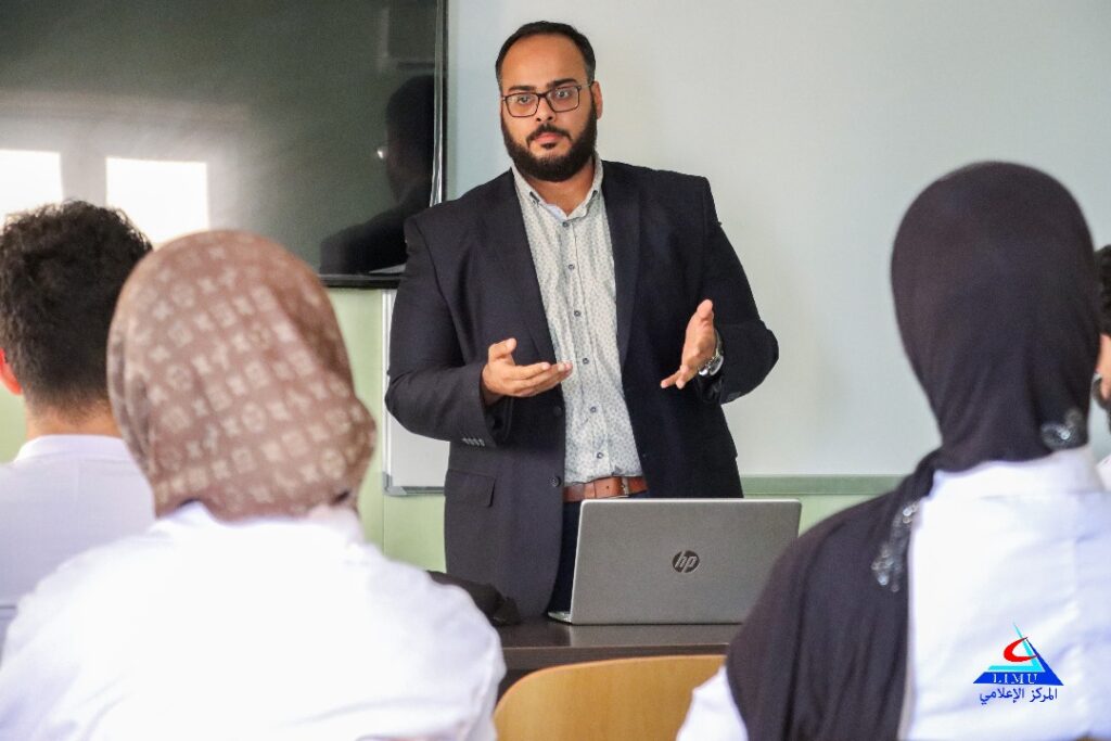 Dr. Mahmoud Edbeish, giving part of the presentation.